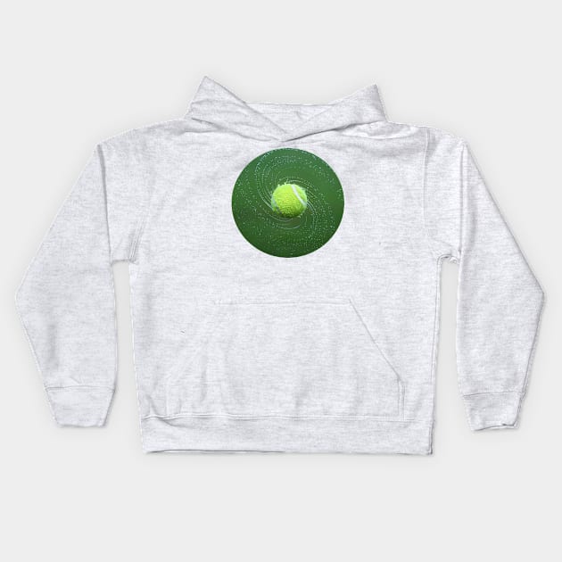 tennis ball Kids Hoodie by FromBerlinGift